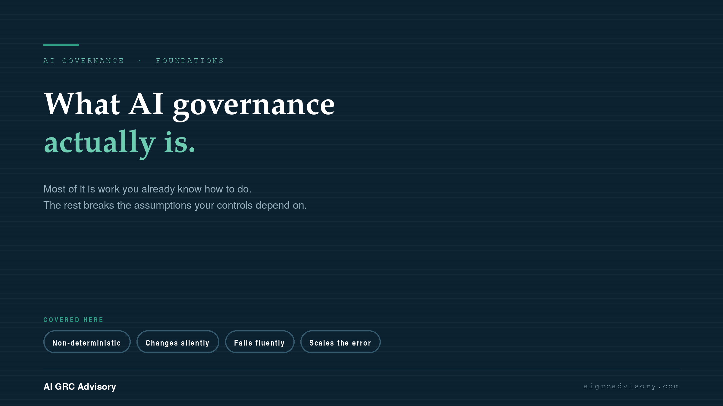 featured what ai governance actually is